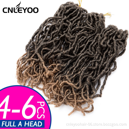 New artificial lock structure 10 inch low temperature fiber artificial gradient crochet hair braid